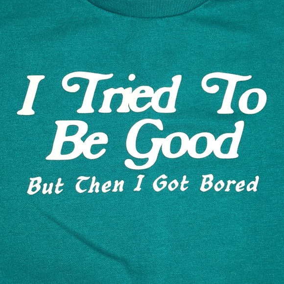 Old Navy Holiday Graphic Sweatshirt “I Tried to Be Good”, Men’s Lg - Picture 2 of 5